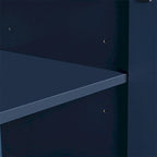 Arched Groove Design Wood Sideboard with Doors and Legs