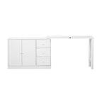 Innovative Sideboard with 2-Door,3-Drawer Design and Adjustable Pull-Out Top for Flexible Use,for Entrance and Living Room