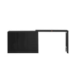 Innovative Sideboard with 2-Door,3-Drawer Design and Adjustable Pull-Out Top for Flexible Use,for Entrance and Living Room