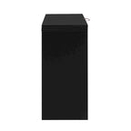 Innovative Sideboard with 2-Door,3-Drawer Design and Adjustable Pull-Out Top for Flexible Use,for Entrance and Living Room