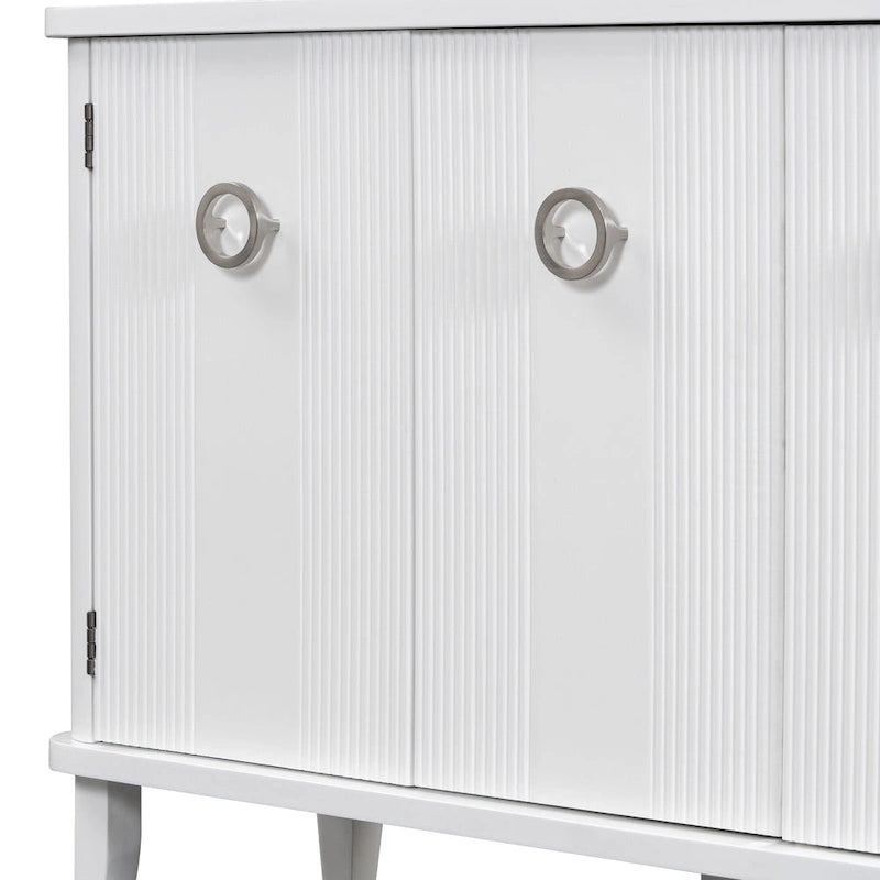 MDF Cabinet with Acacia Doors and Legs