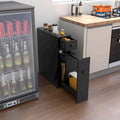 Schmaler Badezimmerschrank mit Schublade und Einlegeböden