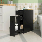 Schmaler Badezimmerschrank mit Schublade und Einlegeböden