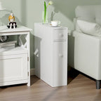 Schmaler Badezimmerschrank mit Schublade und Einlegeböden