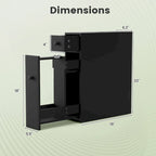 Schmaler Badezimmerschrank mit Schublade und Einlegeböden