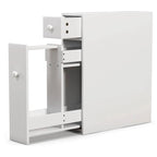 Schmaler Badezimmerschrank mit Schublade und Einlegeböden