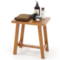 Teak Shower Bench Bathroom Shower Stool for Shaving Legs & Spa