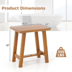 Teak Shower Bench Bathroom Shower Stool for Shaving Legs & Spa