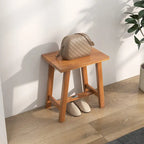 Teak Shower Bench Bathroom Shower Stool for Shaving Legs & Spa