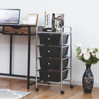 4 Drawers Metal Rolling Storage Cart Scrapbook Supply & Paper - see details