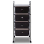 4 Drawers Metal Rolling Storage Cart Scrapbook Supply & Paper - see details