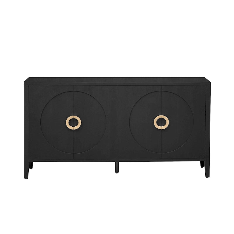 Sophisticated Fir Veneer Cabinet with Textured Finish