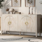 Sophisticated Fir Veneer Cabinet with Textured Finish