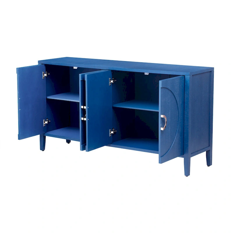 Sophisticated Fir Veneer Cabinet with Textured Finish