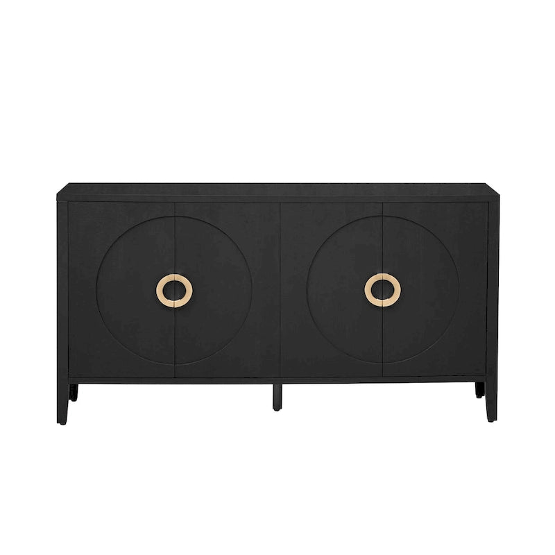 Sophisticated Fir Veneer Cabinet with Textured Finish