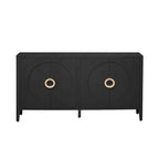 Sophisticated Fir Veneer Cabinet with Textured Finish
