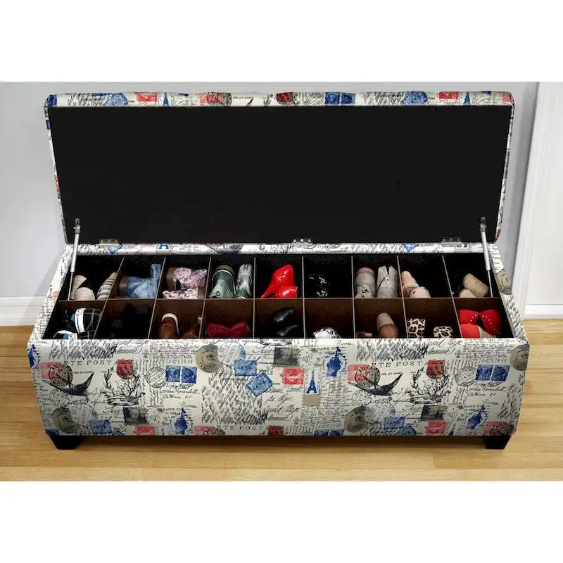 The Sole Secret Arctic Price Natural Shoe Storage Bench