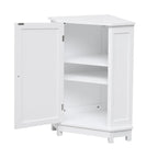 Bathroom MDF Cabinet Triangle Corner Storage Cabinet with Adjustable Shelf