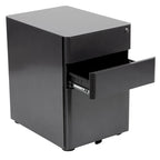 Modern 3-Drawer Mobile Locking Filing Cabinet Storage Organizer