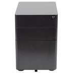 Modern 3-Drawer Mobile Locking Filing Cabinet Storage Organizer