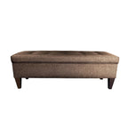 10-button Tufted Upholstered Long Storage Bench Ottoman