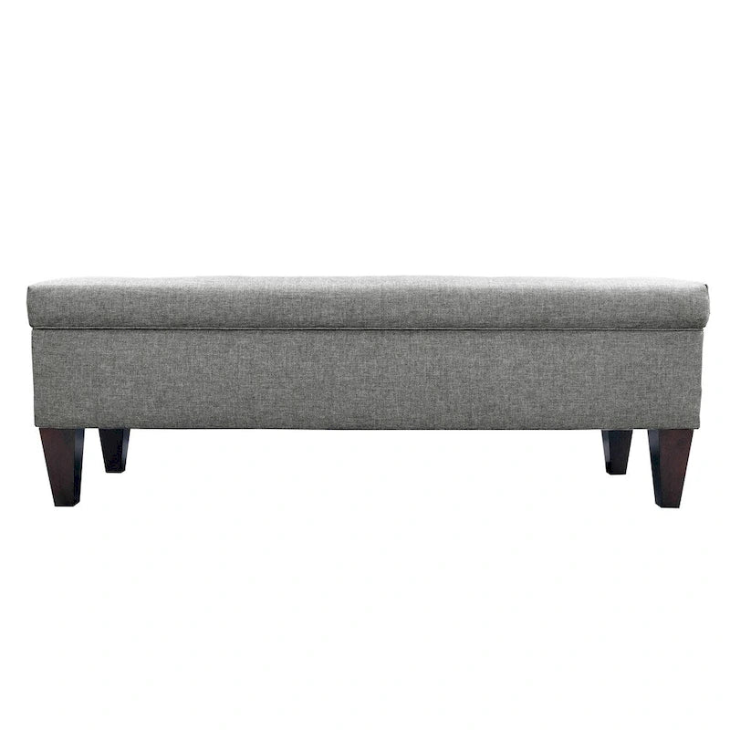 10-button Tufted Upholstered Long Storage Bench Ottoman
