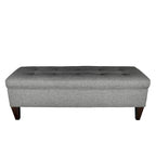 10-button Tufted Upholstered Long Storage Bench Ottoman