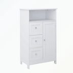 Bathroom standing storage cabinet with 3 drawers and 1 door