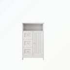 Bathroom standing storage cabinet with 3 drawers and 1 door