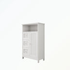 Bathroom standing storage cabinet with 3 drawers and 1 door