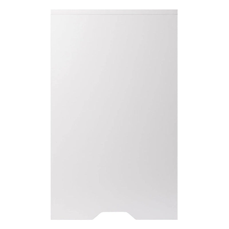 White 1-Drawer Storage Cabinet with Adjustable Shelf