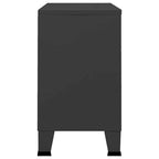 Sideboard Industrial Storage Cabinet for Living Room Metal and Glass - 41.3 x 13.8 x 24.4
