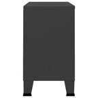 Sideboard Industrial Storage Cabinet for Living Room Metal and Glass - 41.3 x 13.8 x 24.4