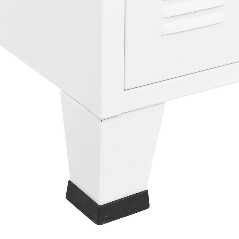 Sideboard Industrial Storage Cabinet for Living Room Metal and Glass - 41.3 x 13.8 x 24.4