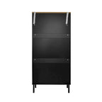 Modern Freestanding Shoe Storage Cabinet with 3 Metal Doors