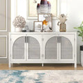 Large Storage Space Sideboard with Artificial Rattan Door