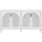 Large Storage Space Sideboard with Artificial Rattan Door