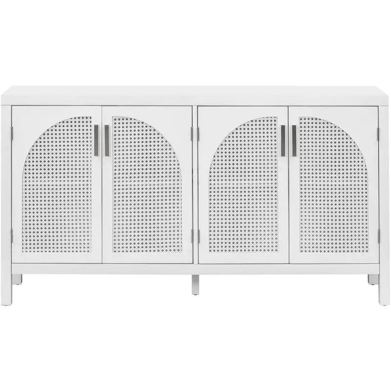 Large Storage Space Sideboard with Artificial Rattan Door