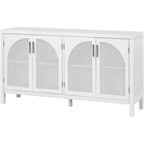 Large Storage Space Sideboard with Artificial Rattan Door
