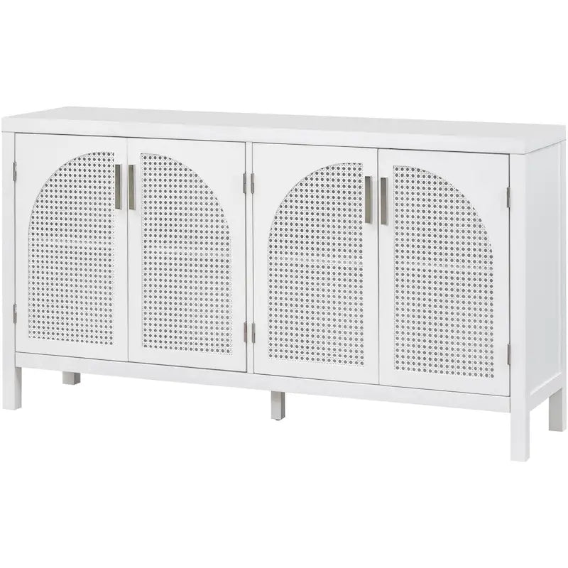 Large Storage Space Sideboard with Artificial Rattan Door