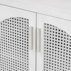 Large Storage Space Sideboard with Artificial Rattan Door