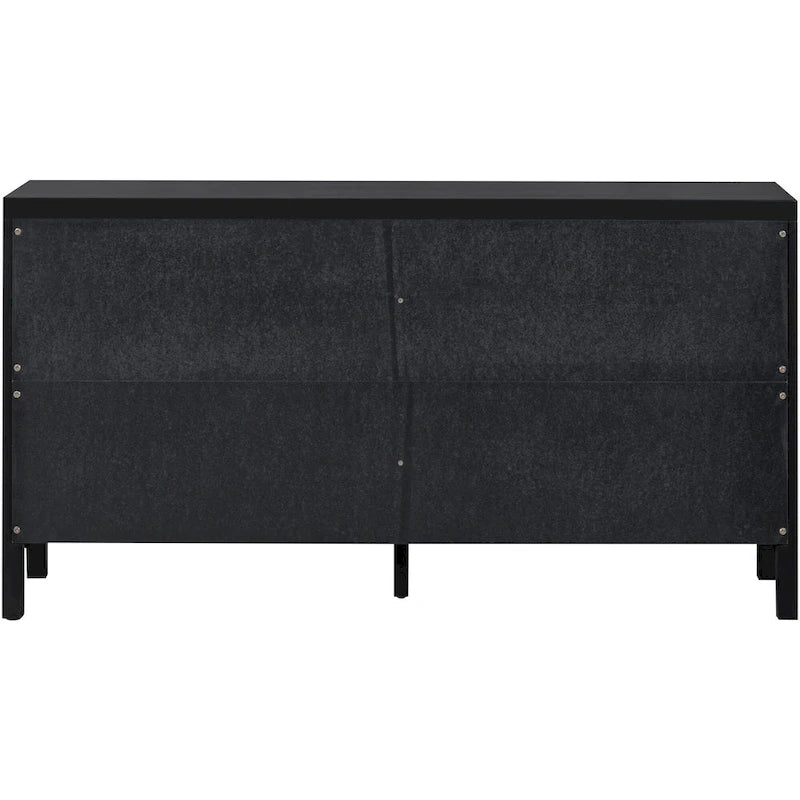 Large Storage Space Sideboard with Artificial Rattan Door
