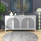 Large Storage Space Sideboard with Artificial Rattan Door