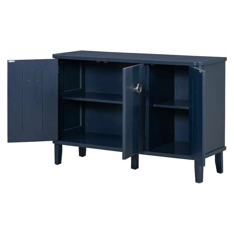 47.2W Solid Wood Cabinet with Three Doors