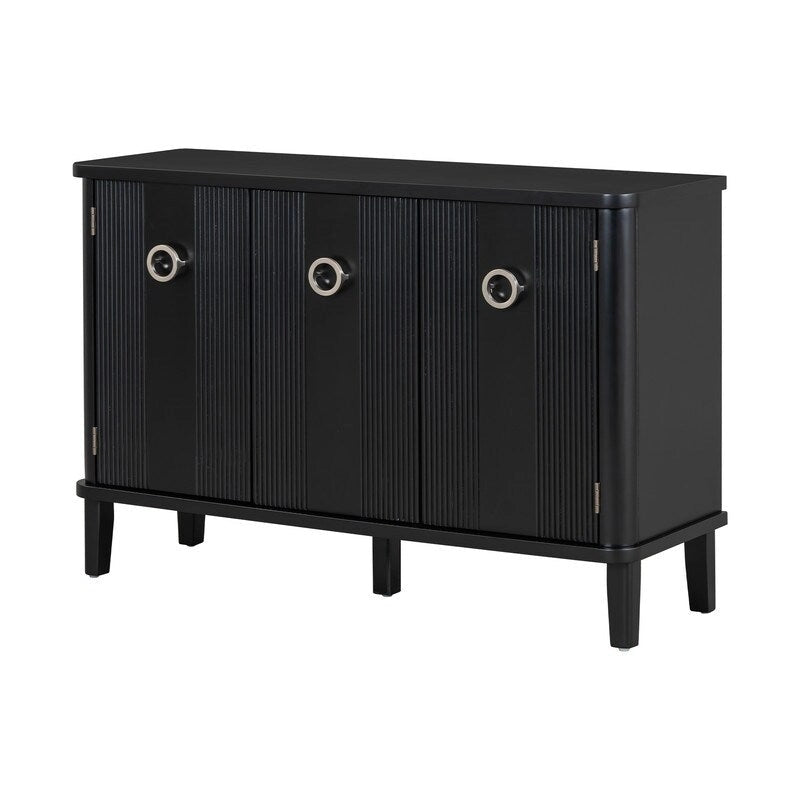 47.2W Solid Wood Cabinet with Three Doors