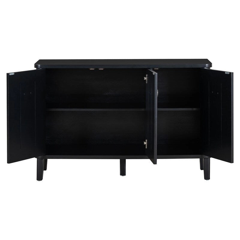 47.2W Solid Wood Cabinet with Three Doors