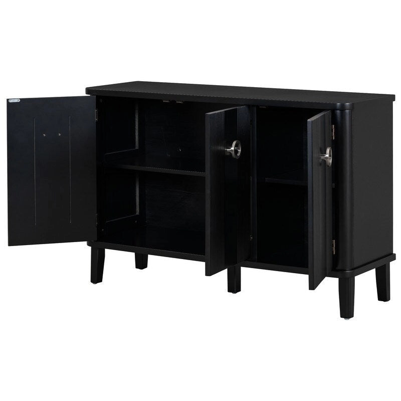47.2W Solid Wood Cabinet with Three Doors