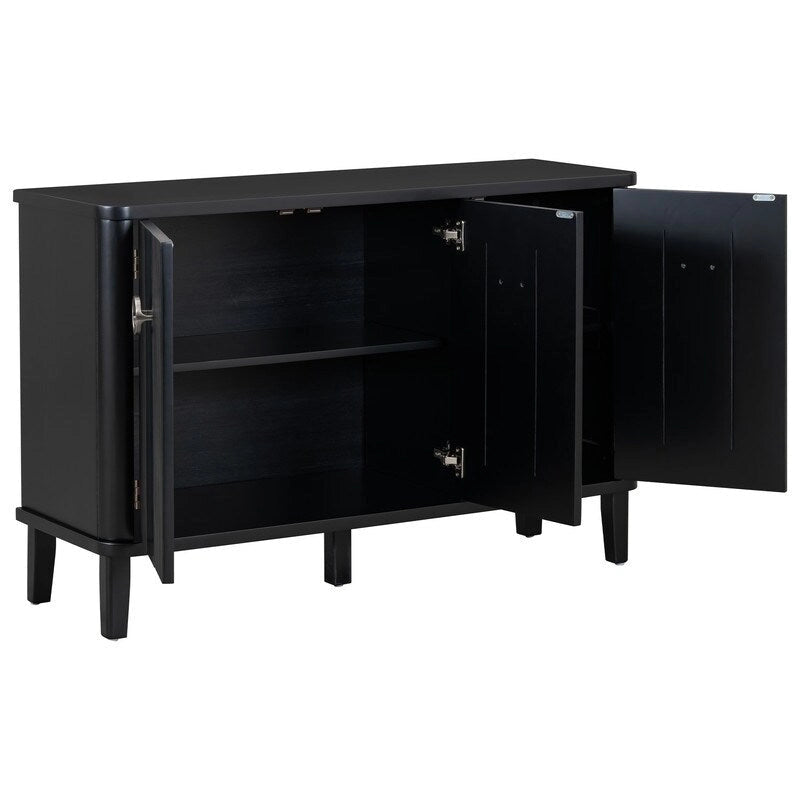 47.2W Solid Wood Cabinet with Three Doors