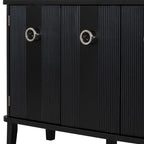 47.2W Solid Wood Cabinet with Three Doors