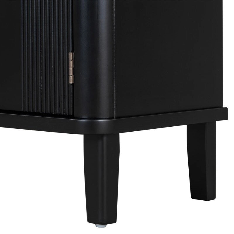 47.2W Solid Wood Cabinet with Three Doors